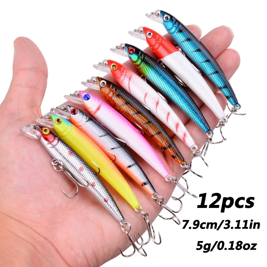XTS Fishing Lure 90mm 105mm 124mm Artificial Hard Popper Minnow Pencil Bait  7 Colors Topwater Floating 4 lips Fishing Lure 5345 - AliExpress