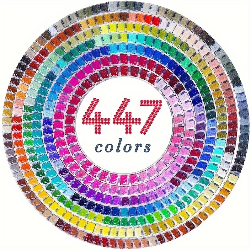 445 Colors Of 5D Faceted Diamonds, Suitable For Diamond Painting,  Decoration Crafts, Diamond Sticker Toys, Nail Art, Clothing, Etc. 2.8mm  Acrylic Roun