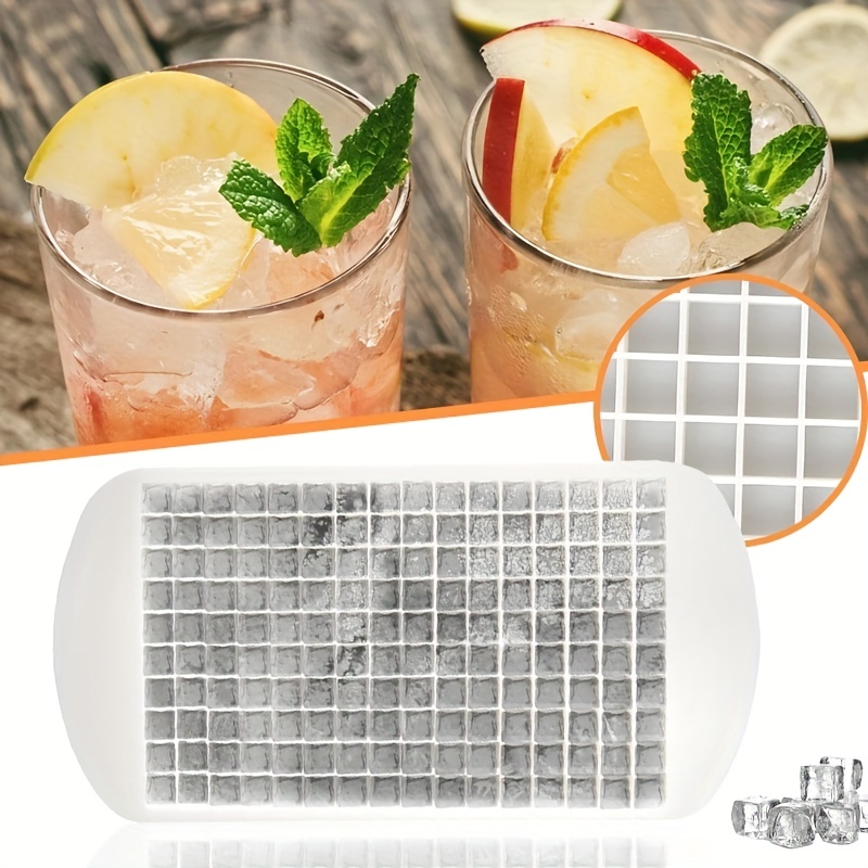 Silicone Mini Ice Cube Trays, 160 Crushed Ice Cube Molds Easy Release Small  Ice Cube for Chilling Whiskey Cocktail, Kitchen Gadgets Stackable Ice