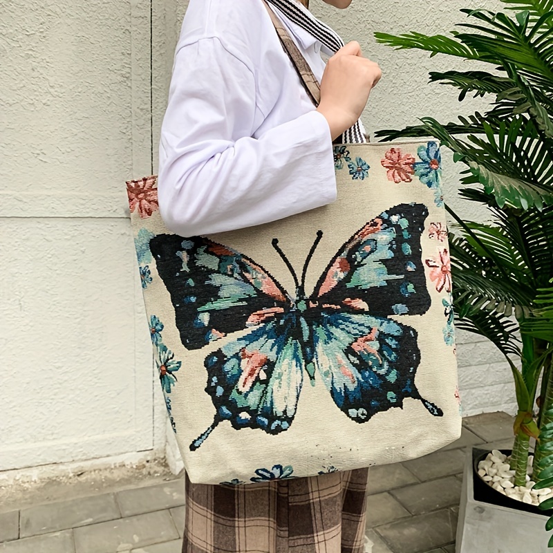 Butterflies Large Tote Bag