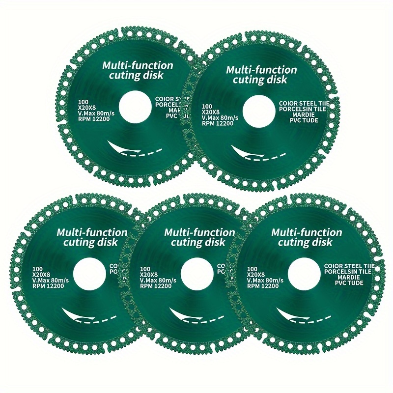 

Grinding Machine Disc, Disc 2.0 Cuts Everything In Seconds, Composite Multifunctional Cutting Blade, Suitable For Ceramic Tiles, Wood, Marble, Pvc, Etc. (5 Pieces)