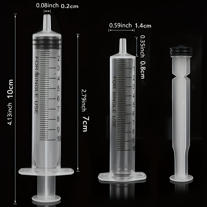 Jeringa Plástico 1 ~ 60 Ml (paquete 2) Punta Conducto - Temu