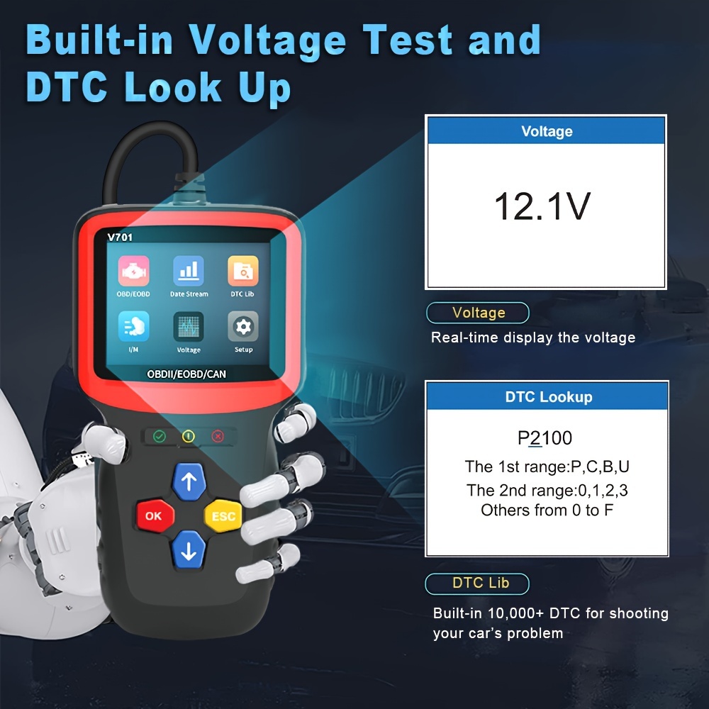 Scanner OBD2 LEE LP201, lecteur de code de défaut Maroc