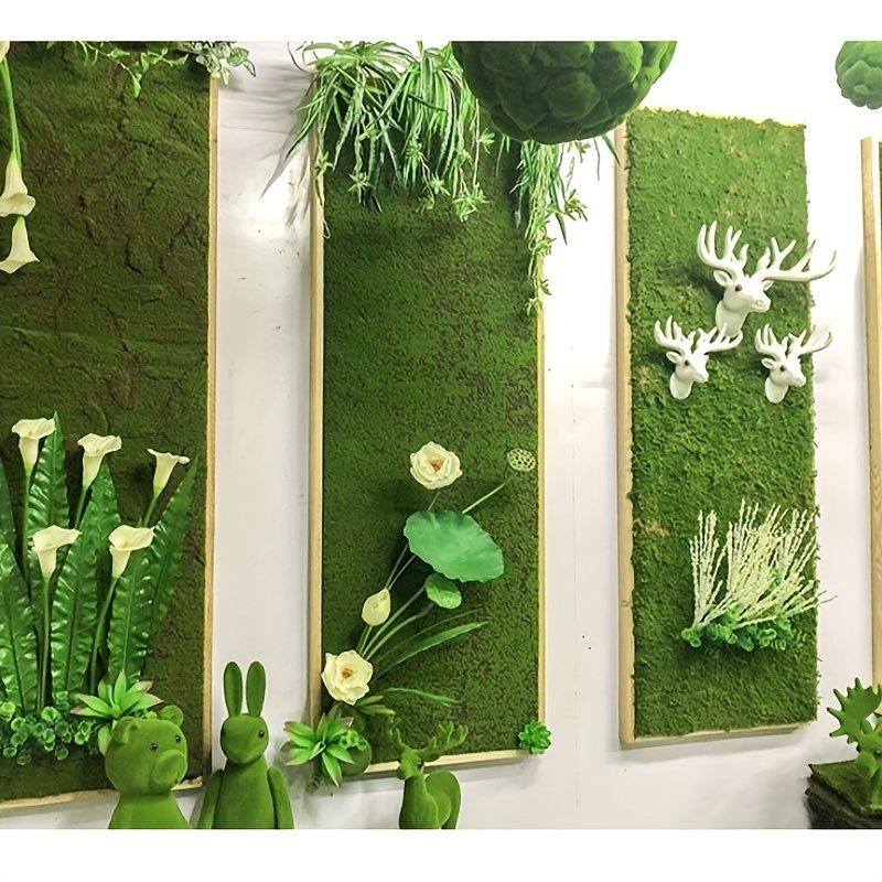 Healifty Artificial Moss Mat Simulation Plant Moss Rocks Wall Hanging  Decoration Moss Turf Wall Panels Moss Tiles Grass Lawn for Home Decor Garden