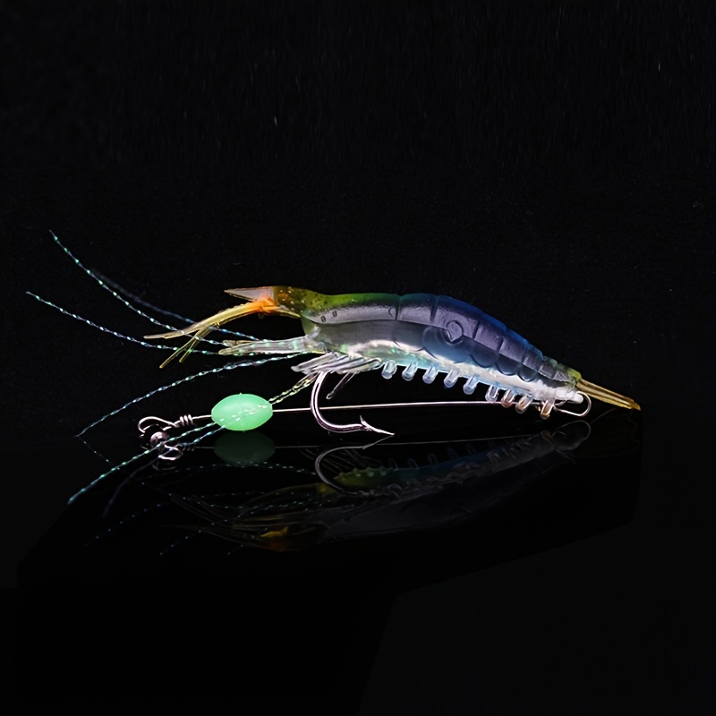 Luminous Shrimp Fishing Lure Soft Bait Hook Simulation - Temu
