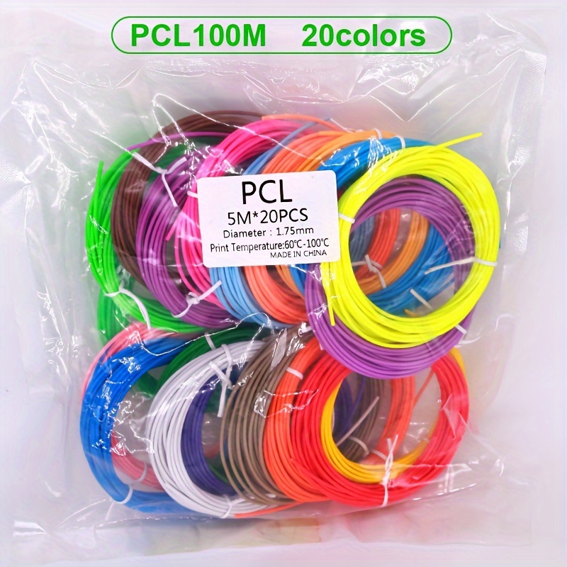 PLA / ABS / PCL Filament For 3D Pen,10/20/30 Rolls Diameter 1.75mm