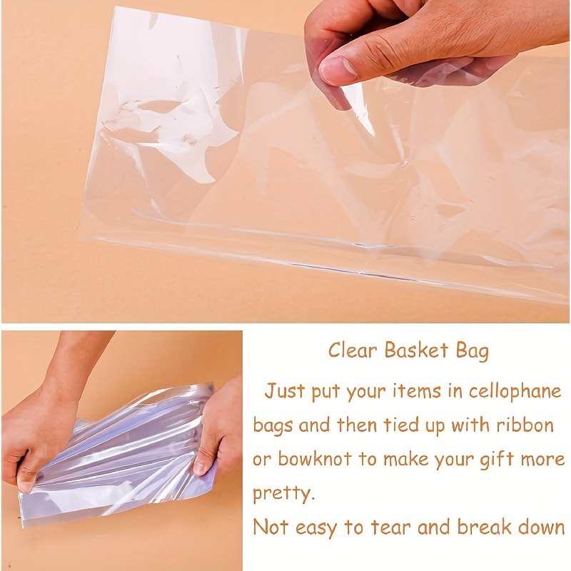 Basket Accents Large Shrink Wrap Bag, 1-Pack