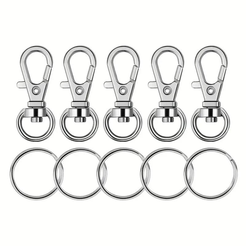 Key Chain Hooks With Key Rings Key Chain Clip Hooks With - Temu