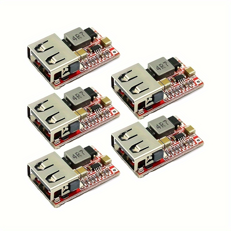 

5pcs 6-24v 12v/24v To 5v 3a Car Usb Charger Step Down Converter 12v 5v Power Supply Module