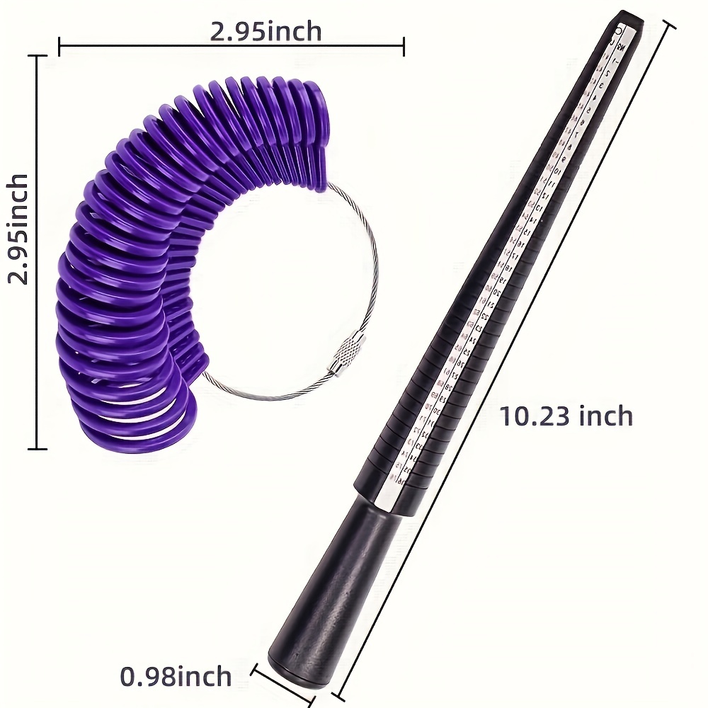 Ukus Ring Sizer Measuring Tool Set Ring Gauges With Finger - Temu