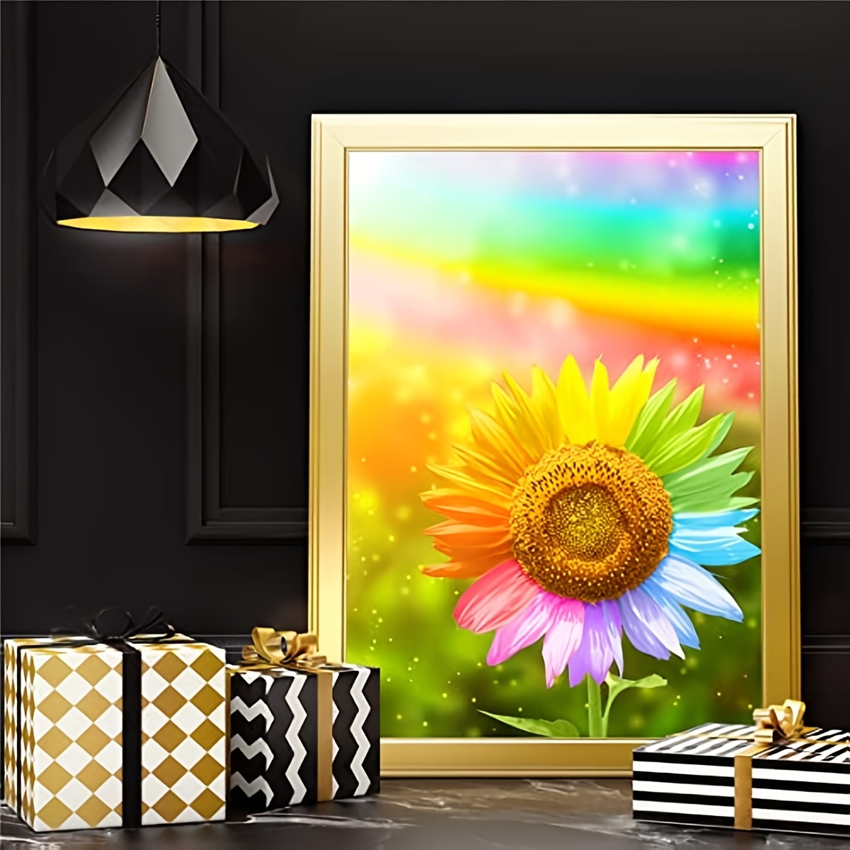 Rainbow Sunflower Diamond Painting 