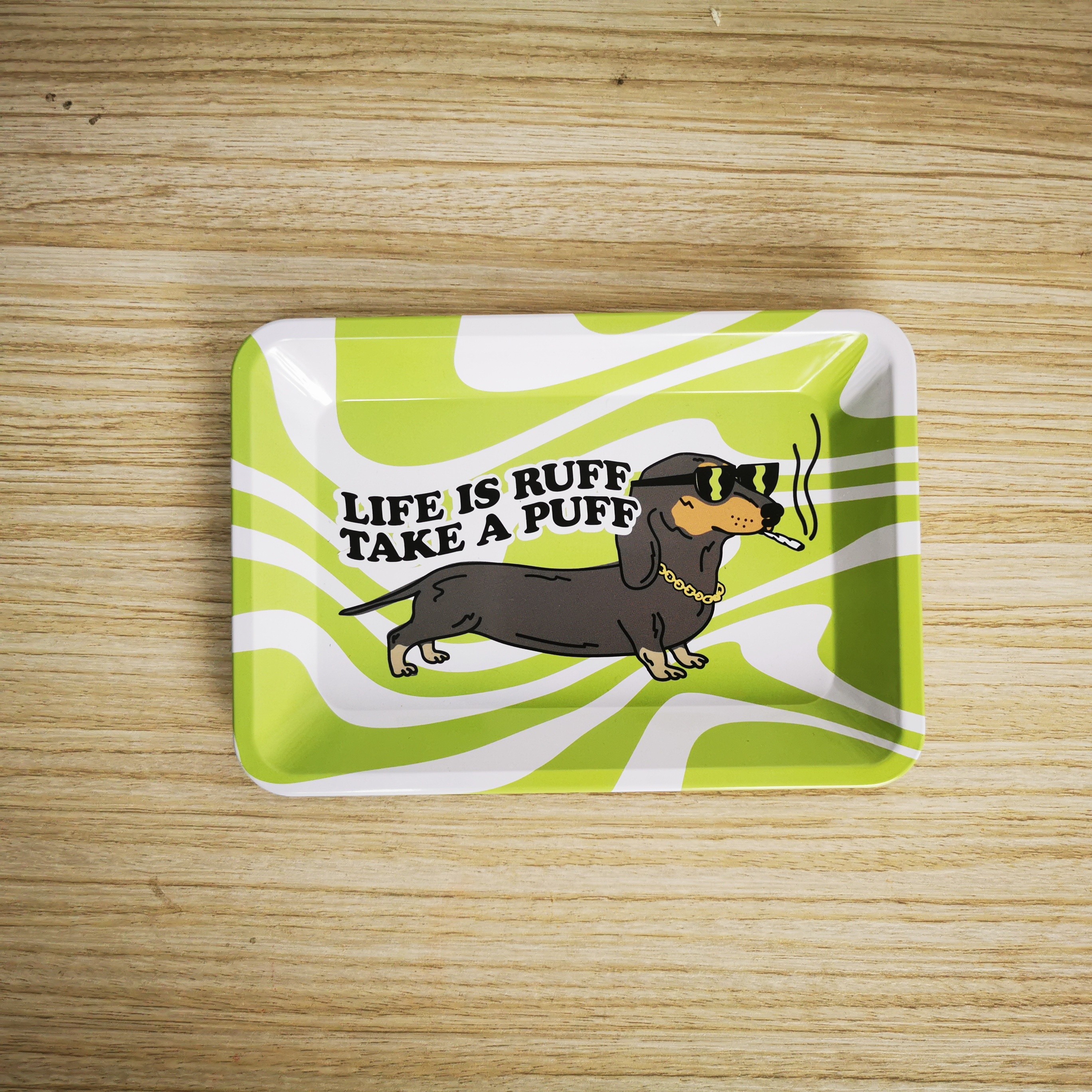 2pcs Metal Rolling Tray Wake Up Tray Home Decor