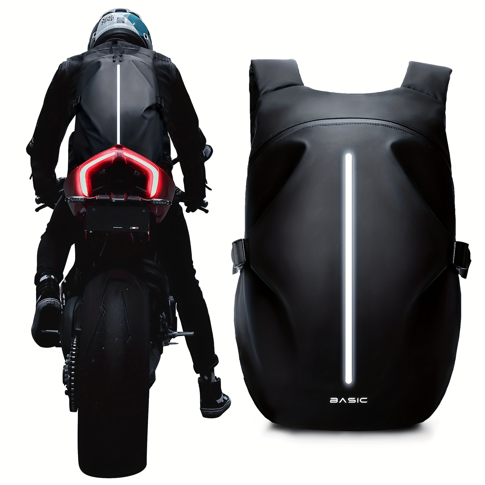 Casque Sac à dos pour moto cyclisme, grand sac de rangement