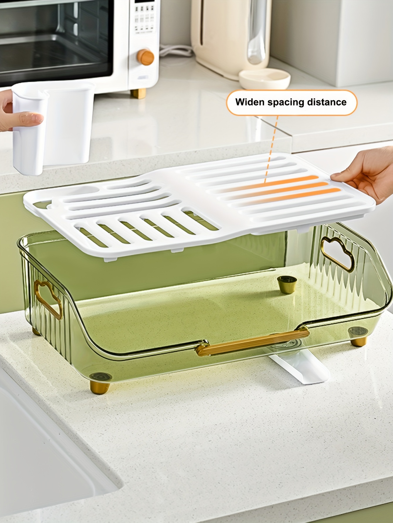 Luxury Style Plastic Drainer Rack With Carrying Handle - Temu