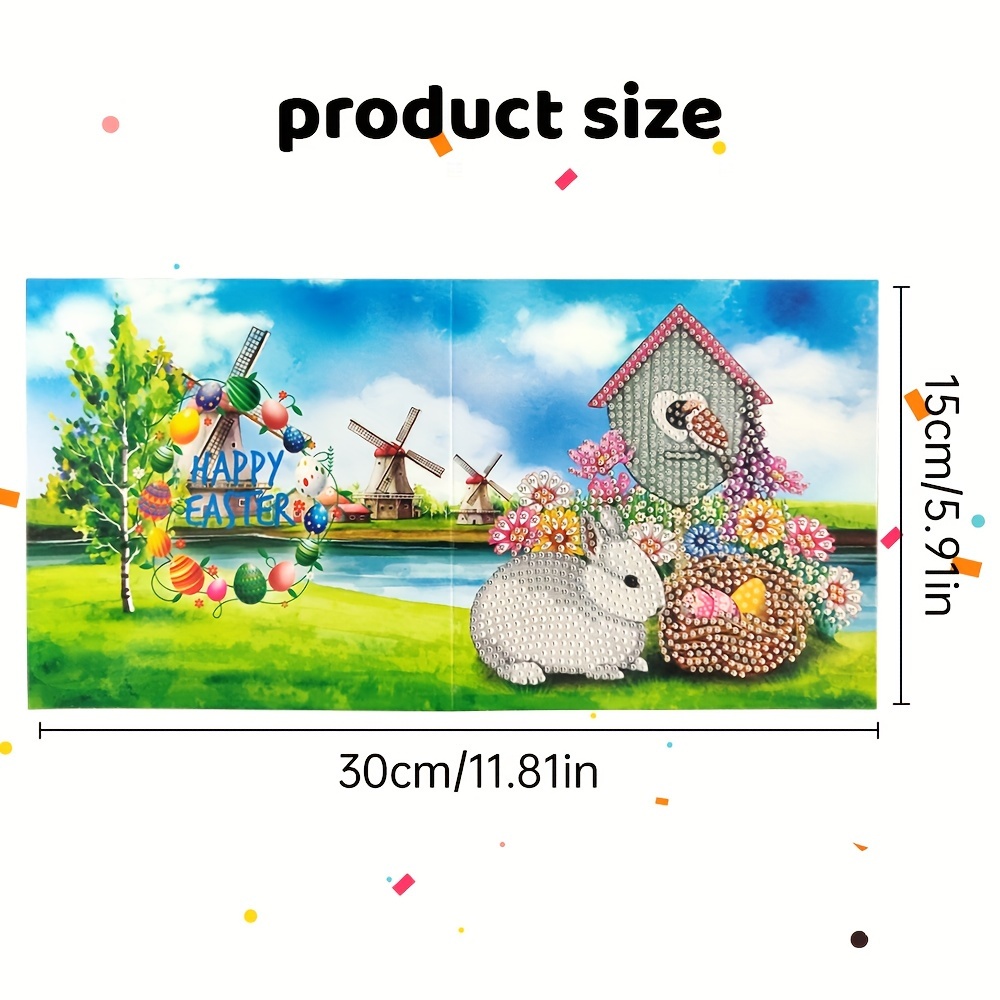 5D Diamond Painting New Animal Easter Bunny Diamond Embroidery