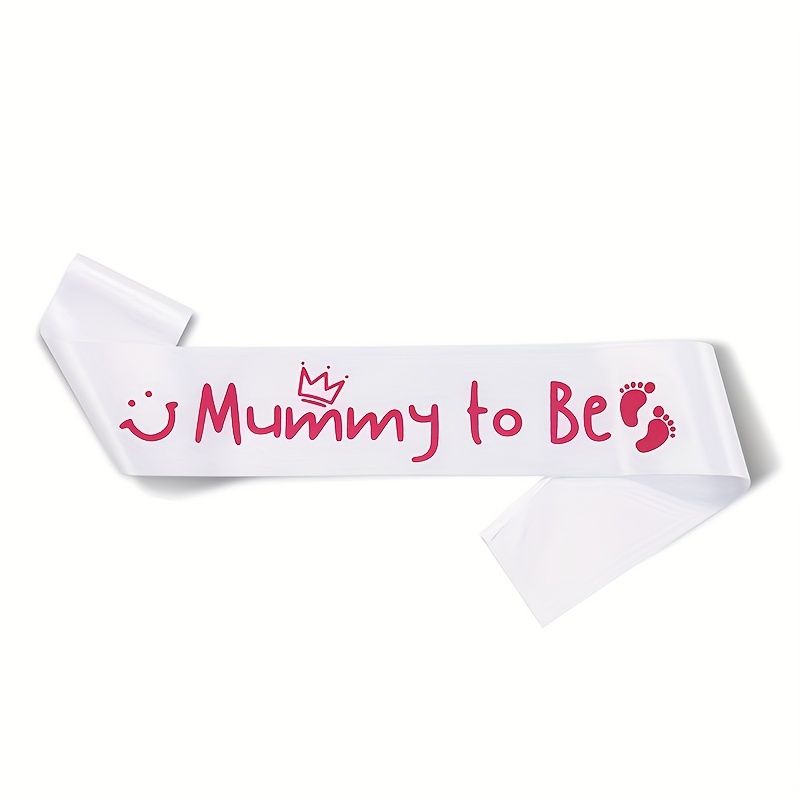 Mummy Sash Daddy Sash Baby Shower Party Decoration Gender - Temu