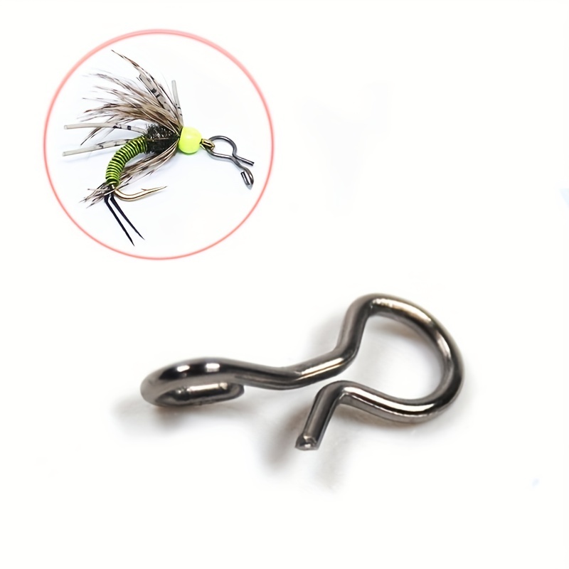 Fly Fishing Snap Quick change Lock Clip Stainless Steel Bait