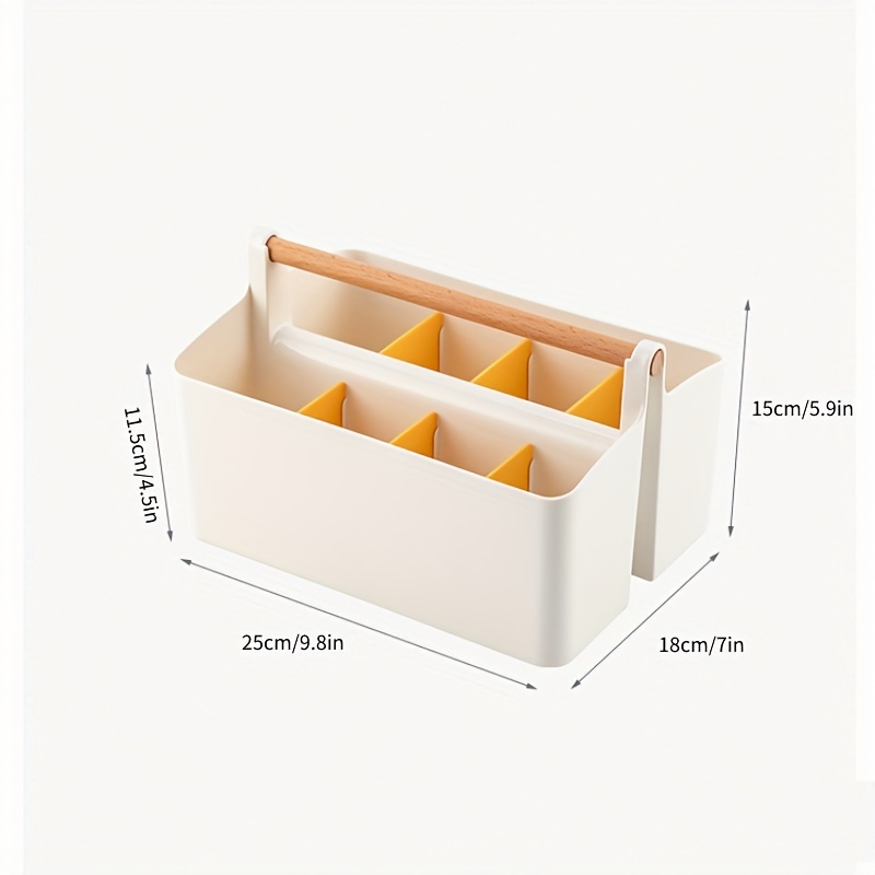 Back School Must : Wooden Handle Storage Box Painting Pens - Temu