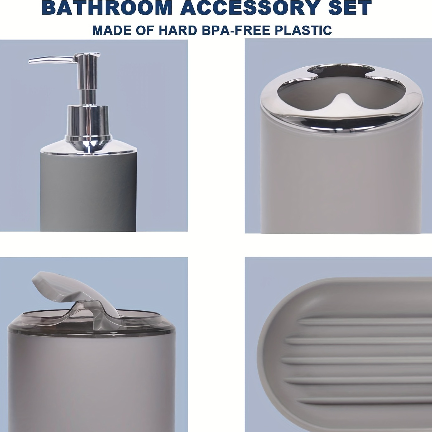 6 Pezzi Set Accessori Bagno Set Regalo In Plastica Porta - Temu Italy