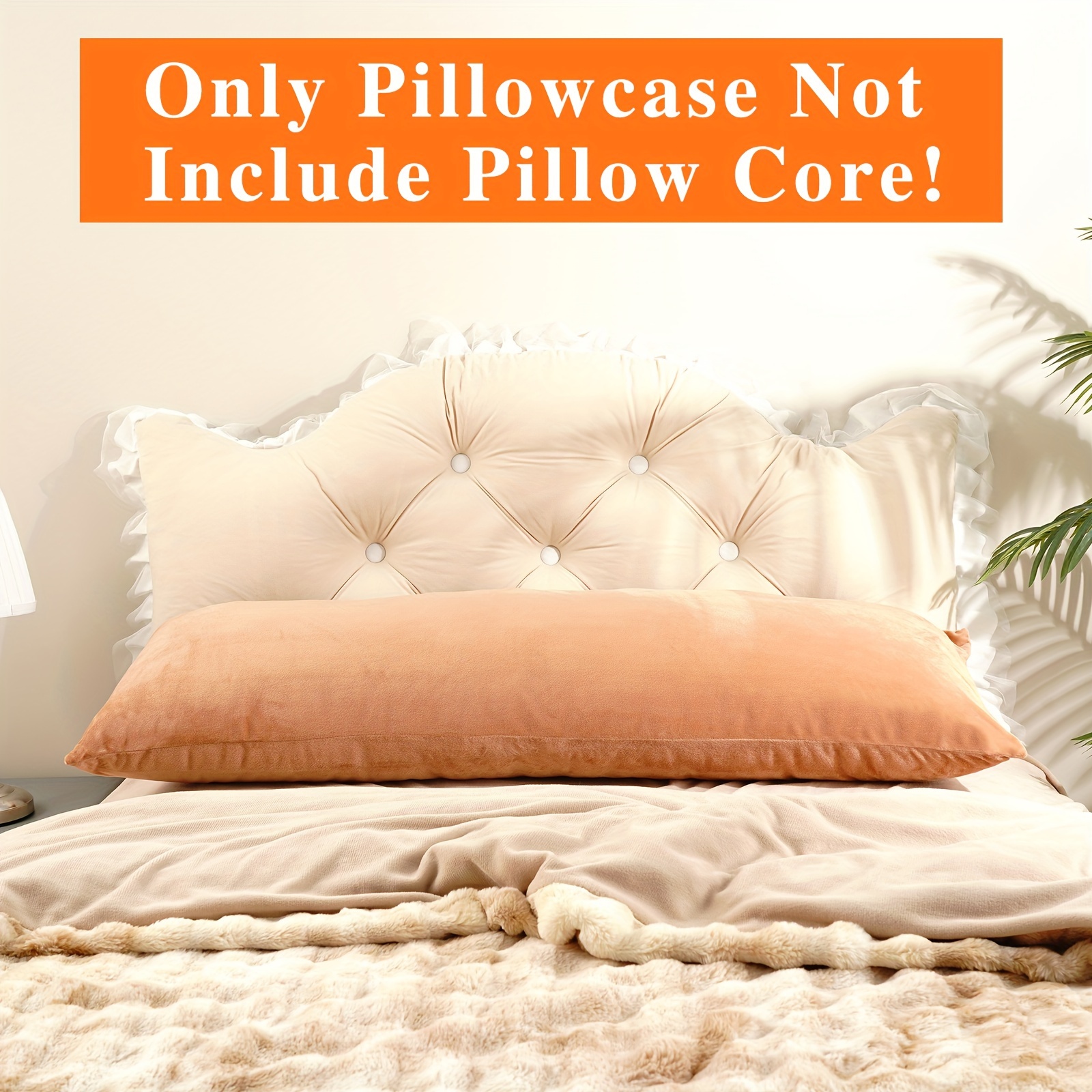 Body Pillowcase (without Pillow Core) Soft Cozy Luxury - Temu