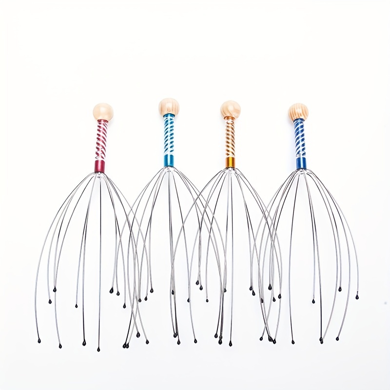 Octopus Head Massager Manual Scalp Massager, Random