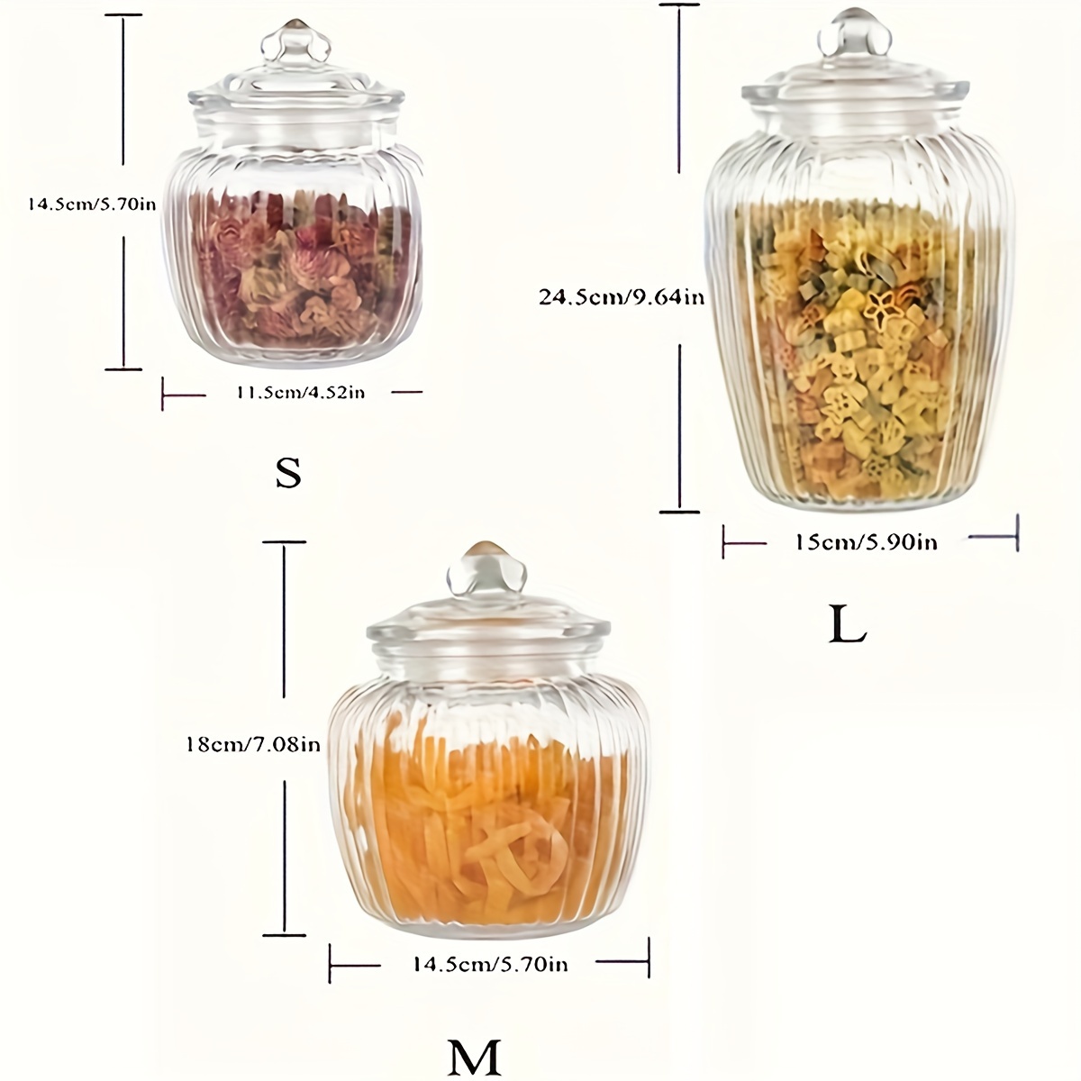 Premium Quality Glass Biscuit Jar with Air-tight lid for Preserving Dry  Food, Cookies, Candies, Snacks