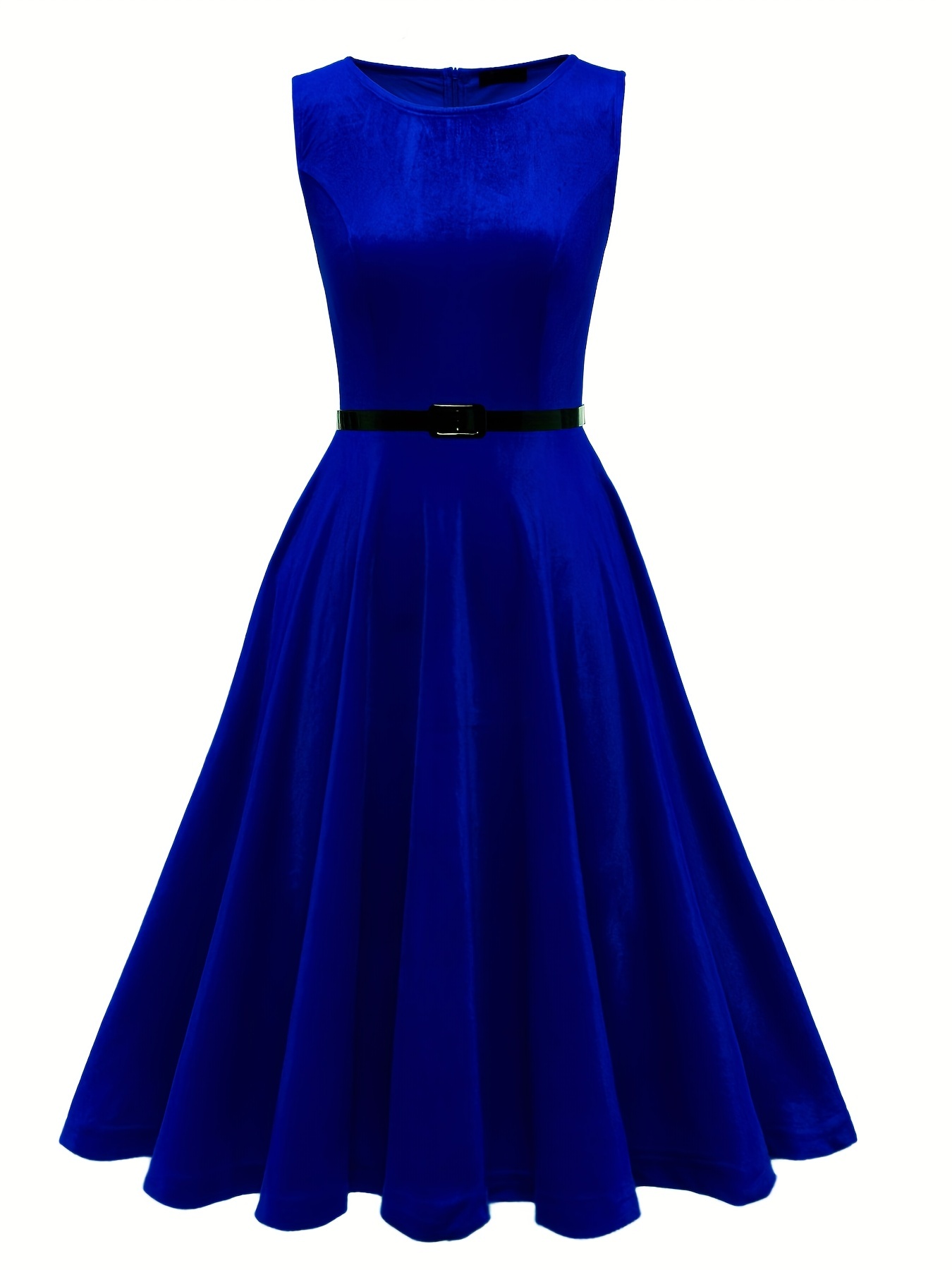 Robe D'Affaires Sans Manches GRACE KARIN - Trapèze Plissée Élégante Pour Femme, Col V