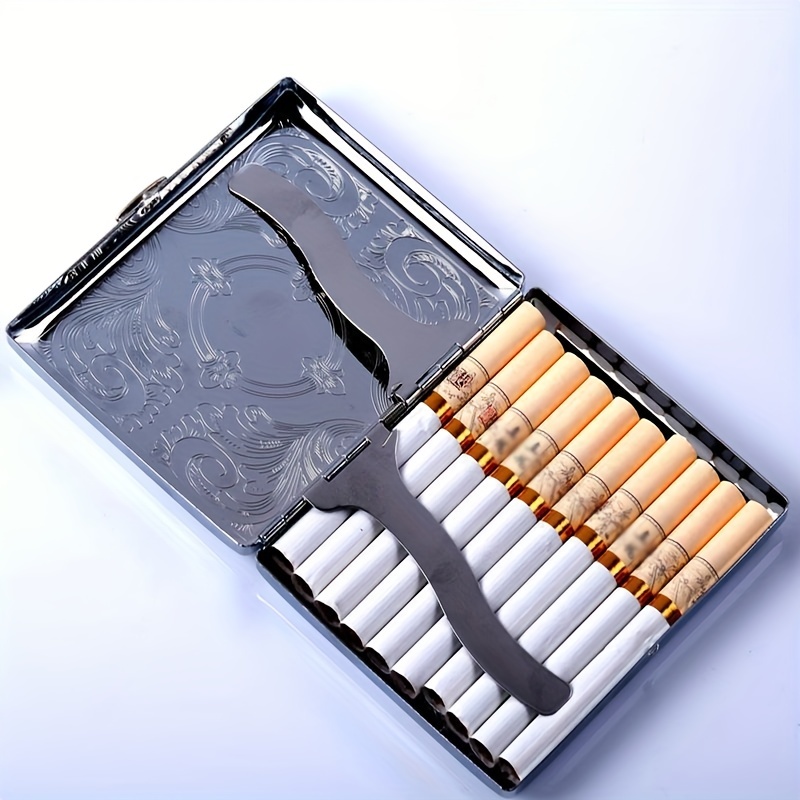 1 Stk. Wasserdichte Zigarettenbox Kapazität 20 Zigaretten Männer, Ideales  Geschenk Männer, Metall Gebürstete Zigarettenetui - Schmuck & Accessoires -  Temu Austria