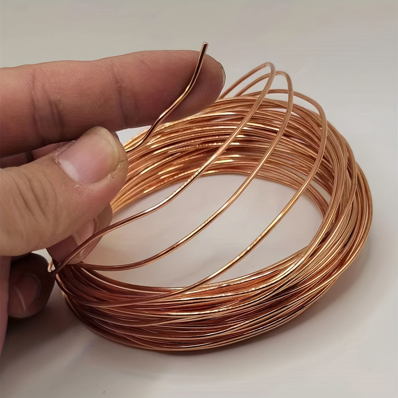 

13th Bare Copper Wire 2.2mm Bare Copper Wire Pure Copper Wire Length 32 Feet Solid Bare Copper Wire Round Shape 10 Meters Per Roll Soft Wire