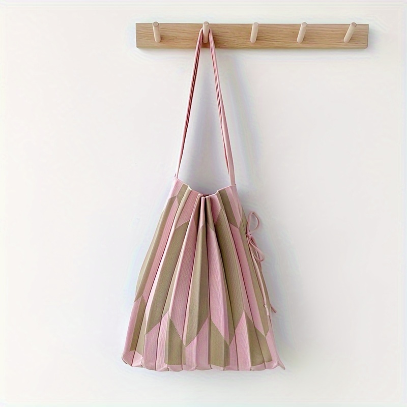 TEMU Fashion Colorblock Handbag, Large Capacity Handbag, Women's Casual Handbag For Commute Shopping