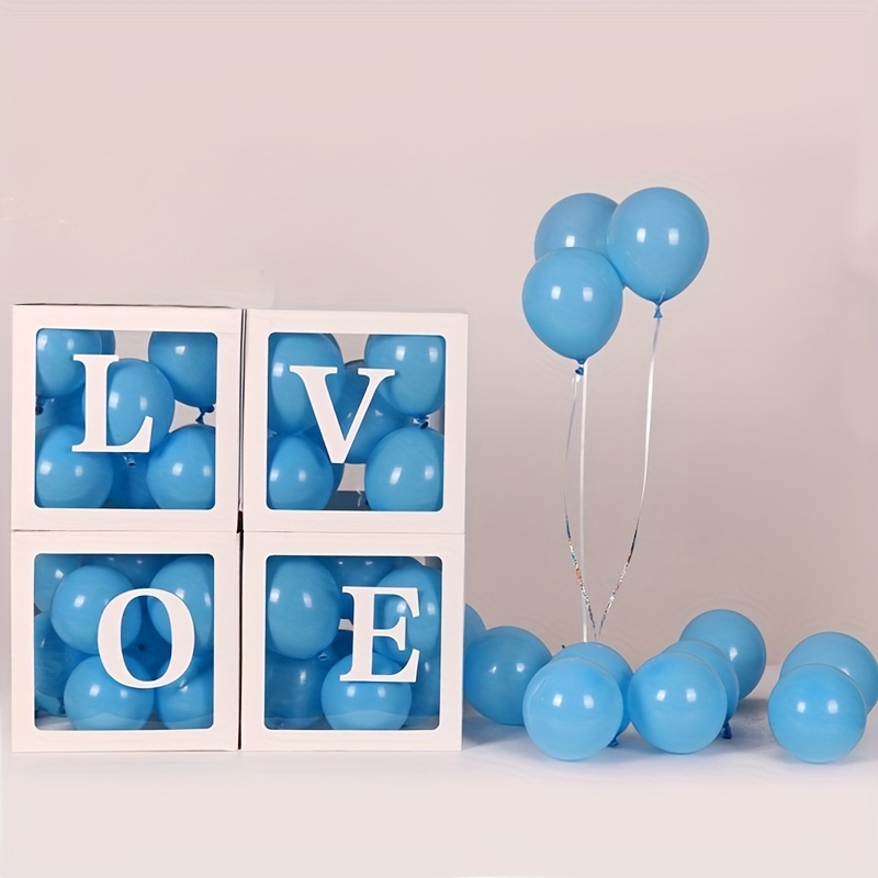 4pcs Balloon Boxes Surprise Boxes Birthday Wedding Halloween Christmas