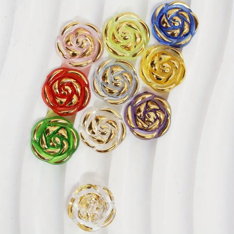 600pcs/pack, Large, Medium And Small Mixed Colored Resin Buttons, Colorful  Candy Color Buttons, Sweater Shirt Cardigan Buttons