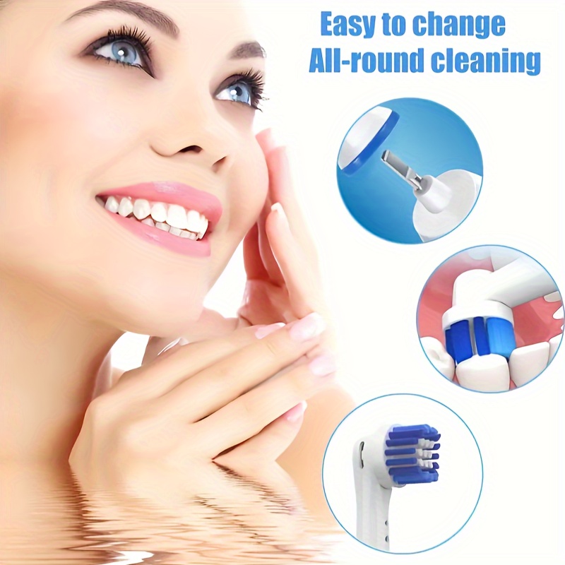 For Oral B Toothbrush Heads, Cross Clean Toothbrush Heads and Facial  Cleansing Brush Head fit for Oral b Electric Toothbrush