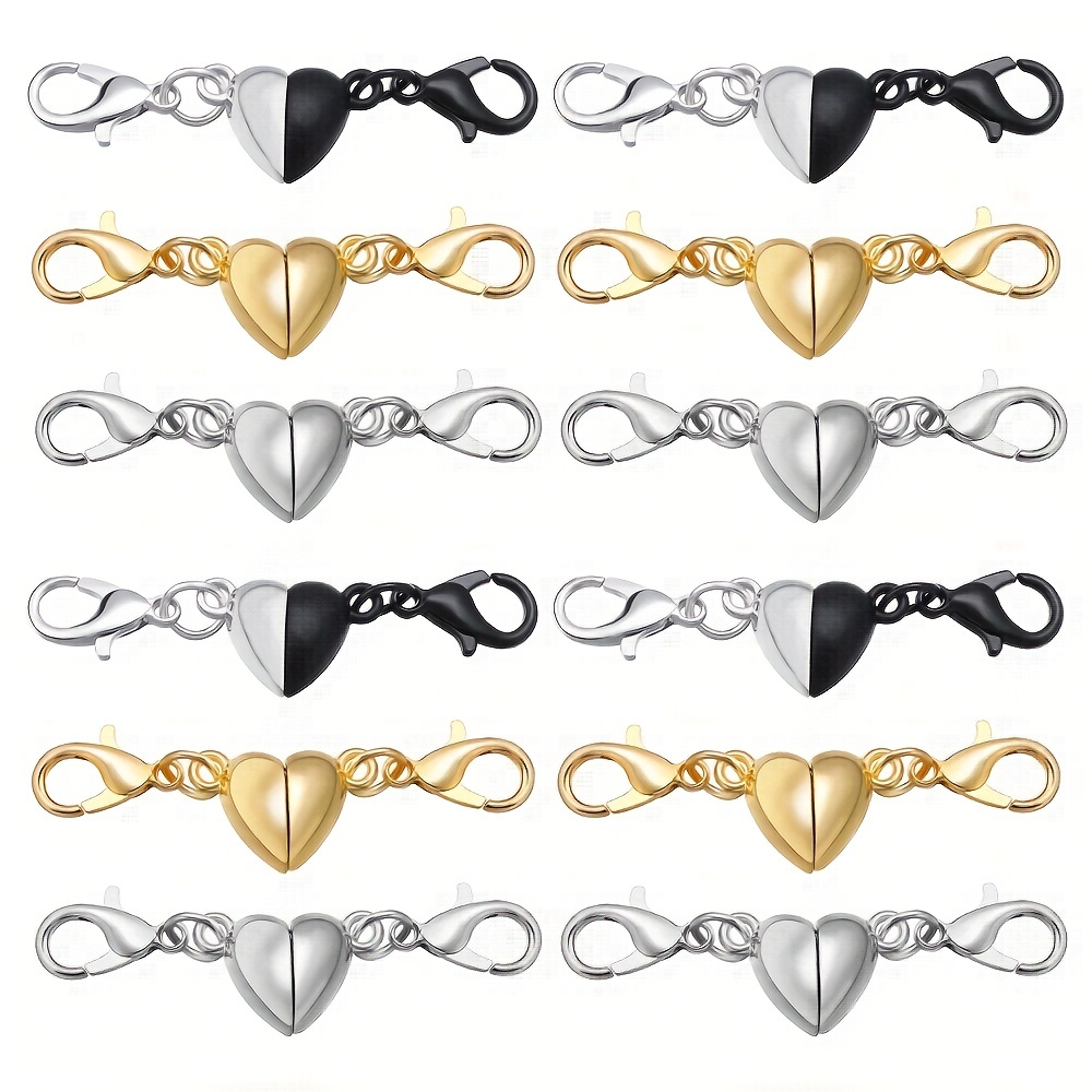 Heart shaped Magnet Connector Clasp End Connector Zinc Alloy - Temu