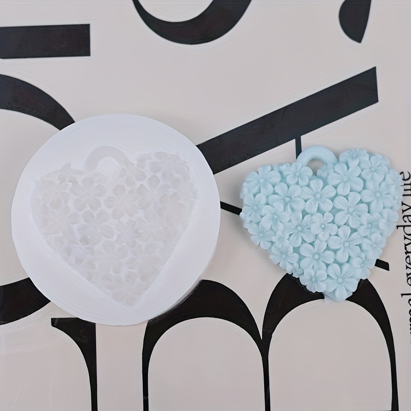 Heart Flower Shaped Aromatherapy Soap Mold - Temu