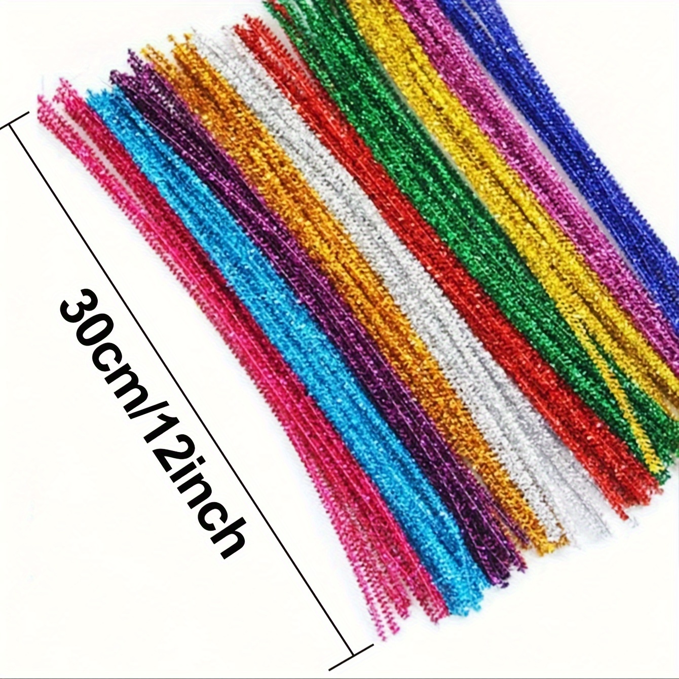 Chenille Stems, Pipe Cleaner, 12-Inch (30-cm), 50-pc, Pastel Mix