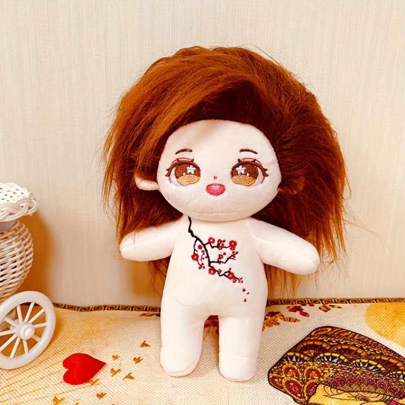 Multicolored Hair Plush Cartoon Doll - Birthday Gift