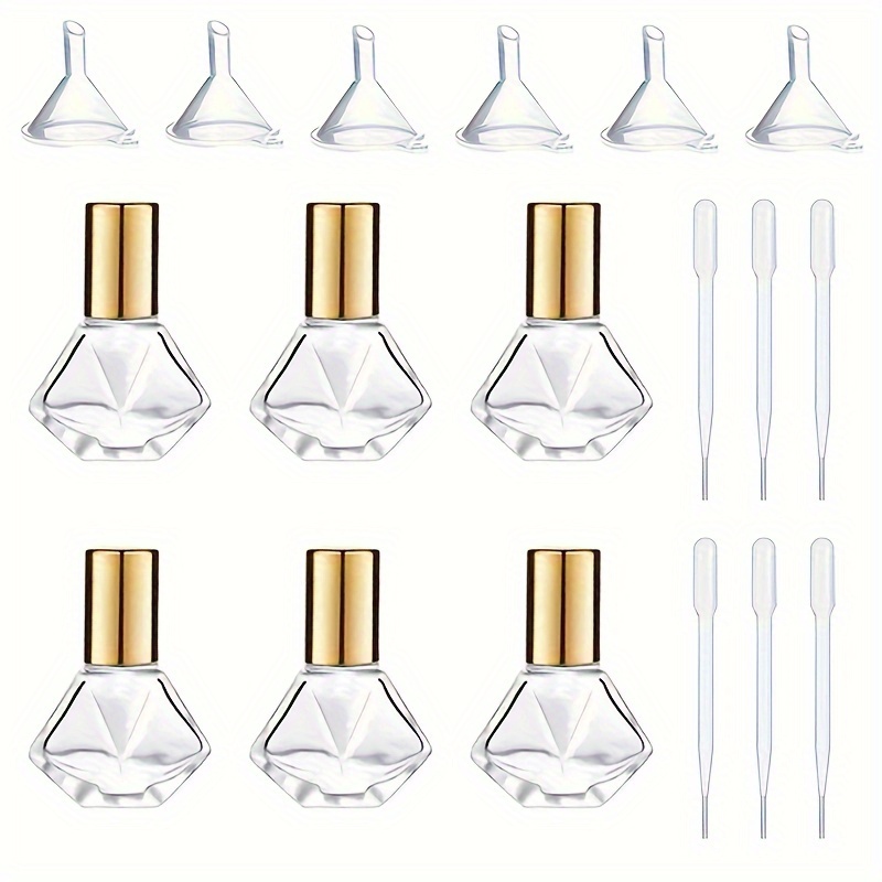 10 ML Huile Essentielle Rouleau Bouteilles Vide Verre Rouleau Sur Huiles  Essentielles Parfum Essence Voyage Conteneur Échantillon Vide Bouteille  DD379