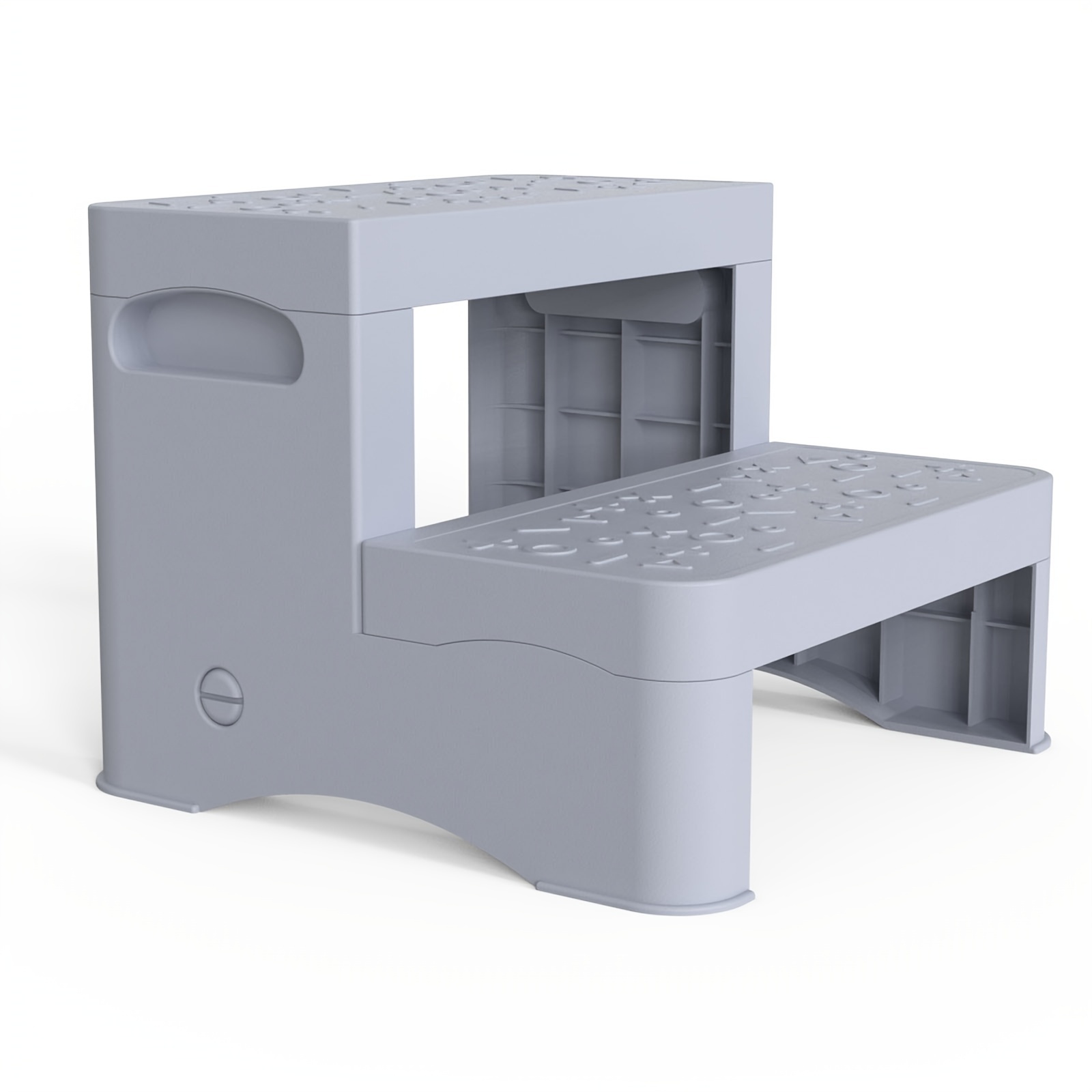 Taburete con escalón, taburete doble para niños pequeños, multiusos para ir  al baño, taburete de dos escalones para niños, taburete portátil para gris  Soledad Taburetes