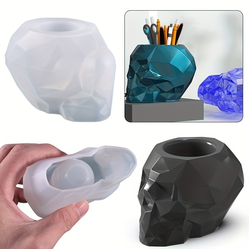 Resin Mold, Silicone Ashtray Mold Halloween Skull DIY Craft Gift Epoxy  Resin Casting Molds Jewelry Storage Mould For Party, Home Decoration