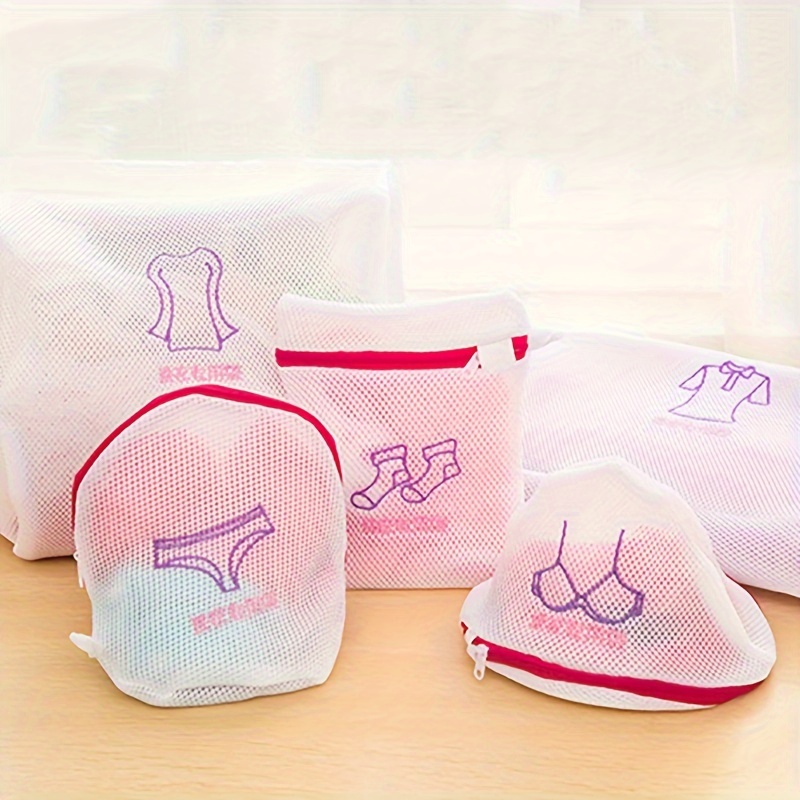 1pc Zipped Laundry Thickened Clothes Mesh Net Washing Bags, Embroidered Bra  Underwear Panty Dirty Laundry Bag, Washing Machine Washable Laundry Basket  Bag - Home & Kitchen - Temu Austria