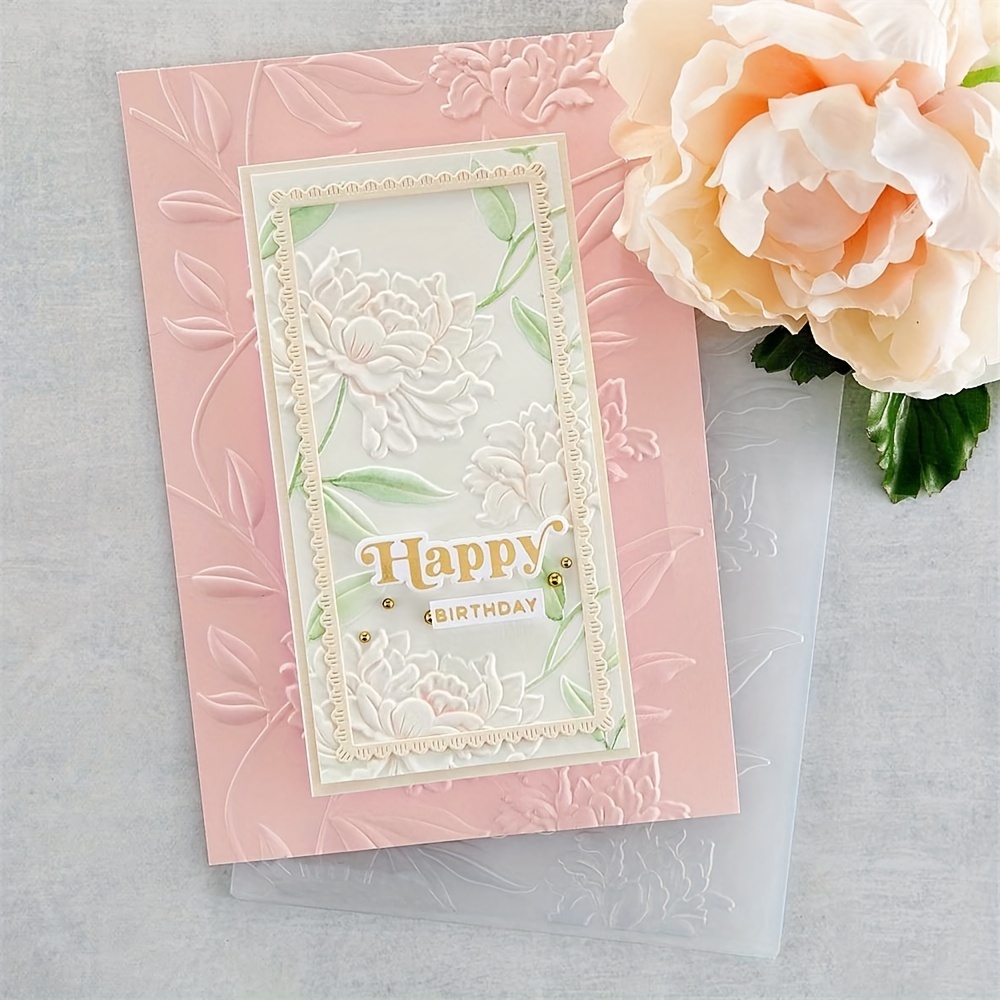 All Flowers 3d Embossing Folder For Adding Texture And - Temu