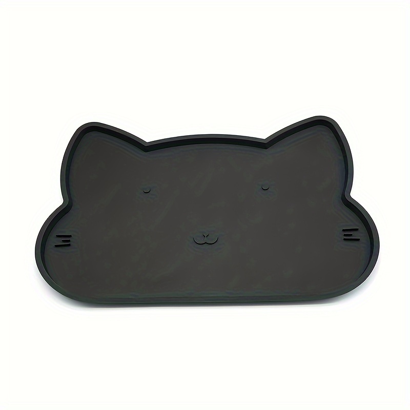 Cute Cat Head Shaped Cat Feeding Mat Silicone Waterproof Cat - Temu