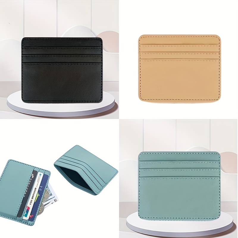 Credit/Debit Card Holder 11 Slot PU Leather Small Zipper Wallet for Men &  Women,1pc