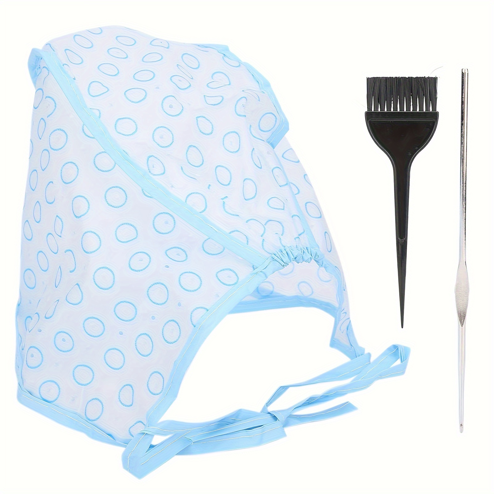 E-shop Haar Highlighter Cap Set, Haarfarben Cap Cap, Wiederverwendbare Highlight Cap mit Haarfärbepinsel Haken Nadel