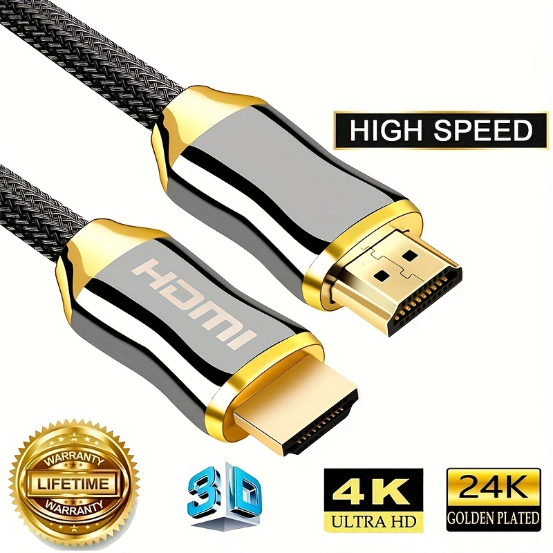 LamToon 8K HDMI 2.1 Cable 48Gbps 10ft, Ultra High Speed 8K@60 4K@120 144Hz  Braided HDMI Cable, Dynamic HDR, eARC Compatible with Newest Apple