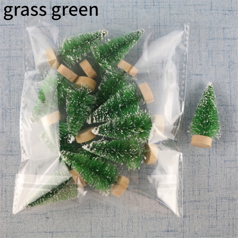 12 Pcs Miniature Christmas Decorations For Crafts Artificial Pine