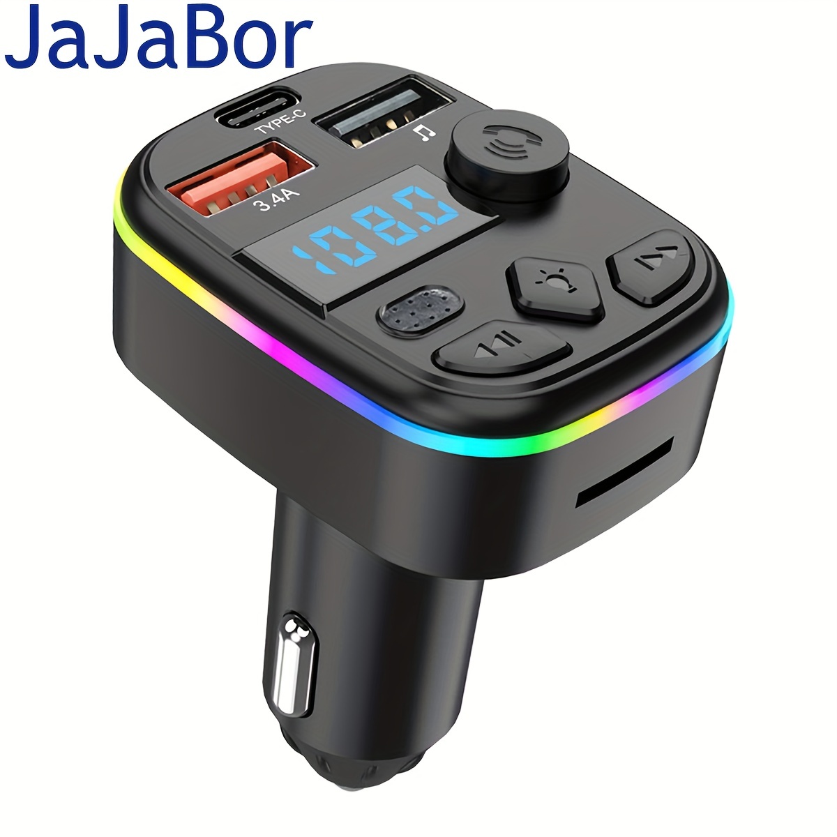 Acheter Lecteur Mp3 Bluetooth pour voiture, chargeur de voiture, mains  libres, transmetteur Fm avec affichage numérique