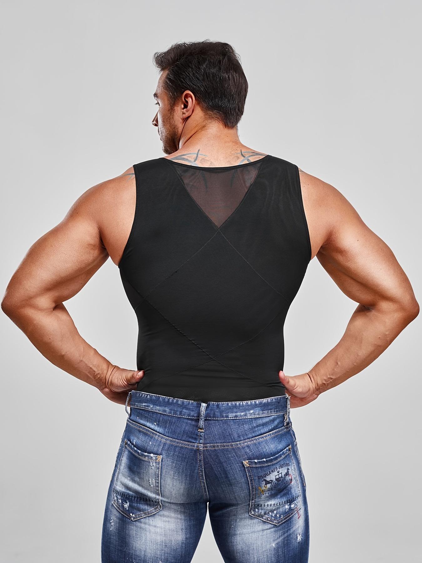 Scarboro Men's Compression Shirt For Body Shaper Slimming - Temu