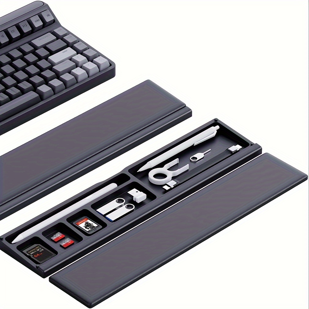 Almohadilla de muñeca para teclado, Almohadilla ergonómica para teclado  con estuche transparente